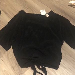 Short sleeve backless party top